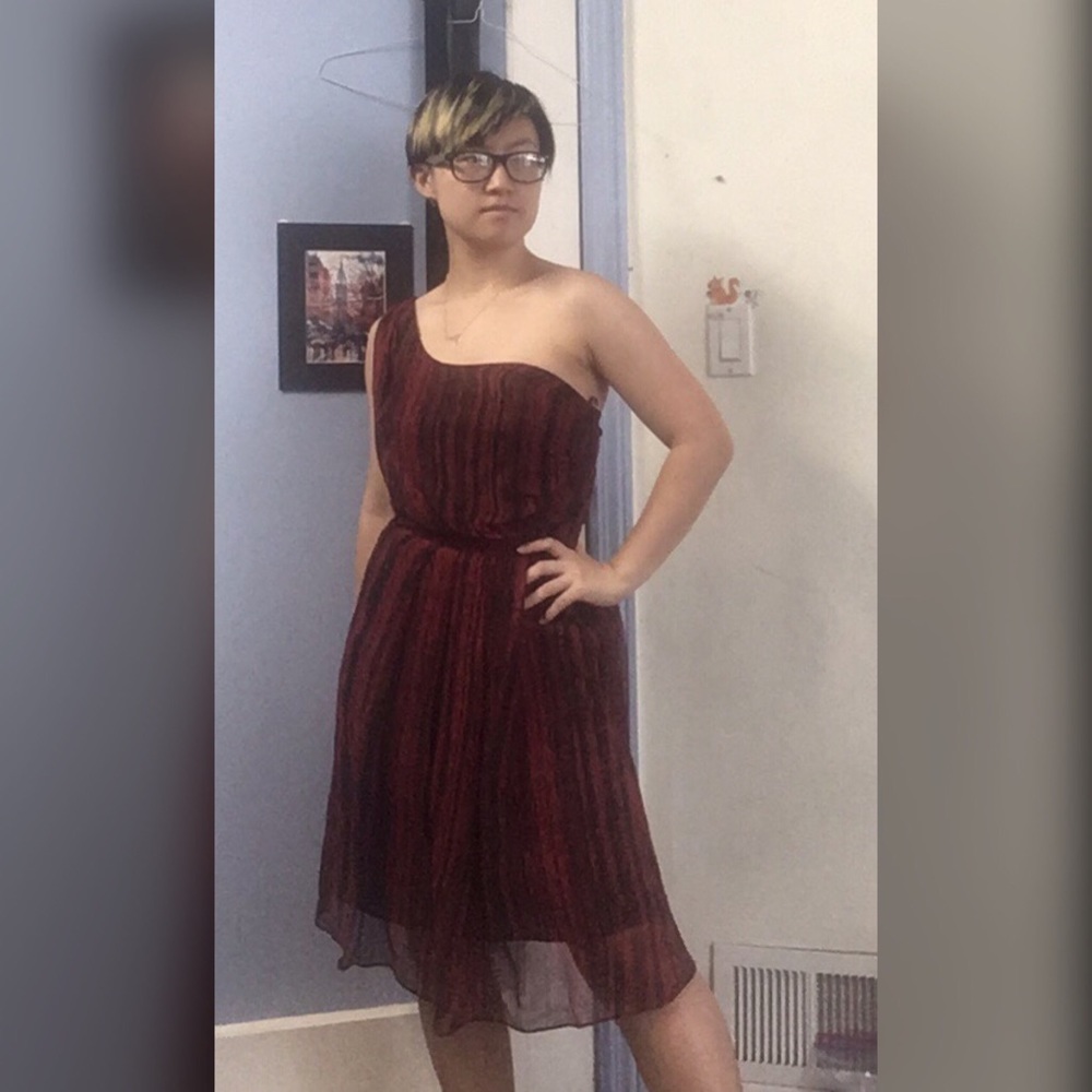 Red Patterned Dress